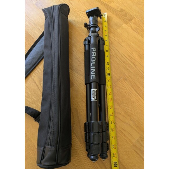 Dolica Proline AX620B100 Professional Aluminum Tripod with Ball Head Black, 60" - Picture 7 of 8